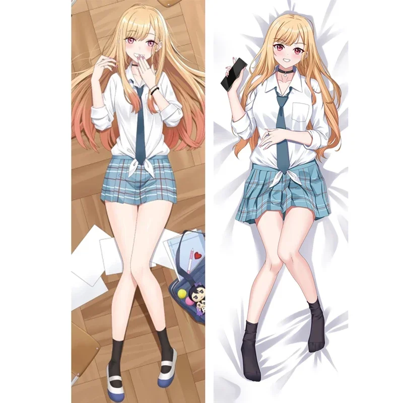 

Anime Pillowcase Dakimakura My Dress-Up Darling Kitagawa Marin Cosplay Hugging Body Pillow Case Throw Cushion Cover Room Decor