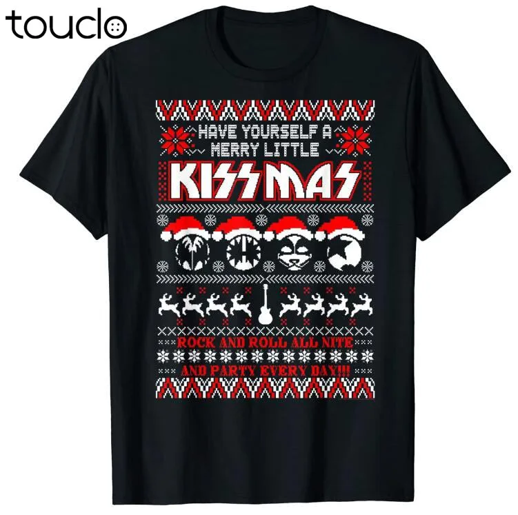 Camiseta beijo-pouco feliz kissmas unissex