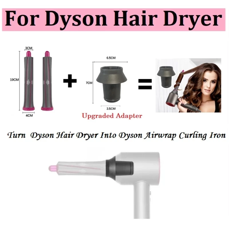 HS01 HS05 HD03 untuk Dyson Airwrap Hair Styler Curler Nozzle Aksesoris Besi Keriting Mesin Styling Rambut Keriting Suku Cadang Pengering Rambut