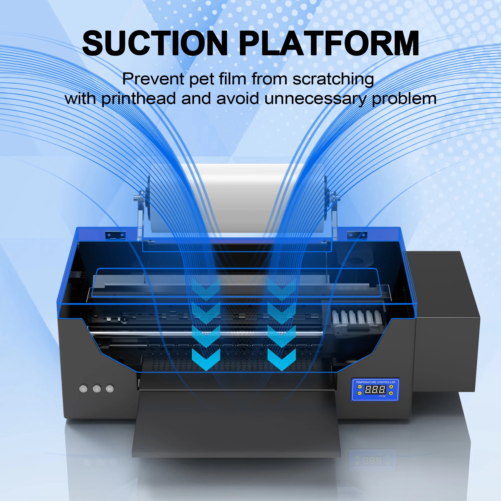 A3 DTF Printer For Epson R1390 T shirt Printing Machine Direct to Film Transfer Printer with Roll Feeder For Fabric Impresora a3