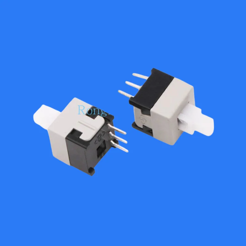 100pcs/ -8.5-C self-locking button switch 8.5*8.5 single row high head three-legged button switch 8.5X8.5MM