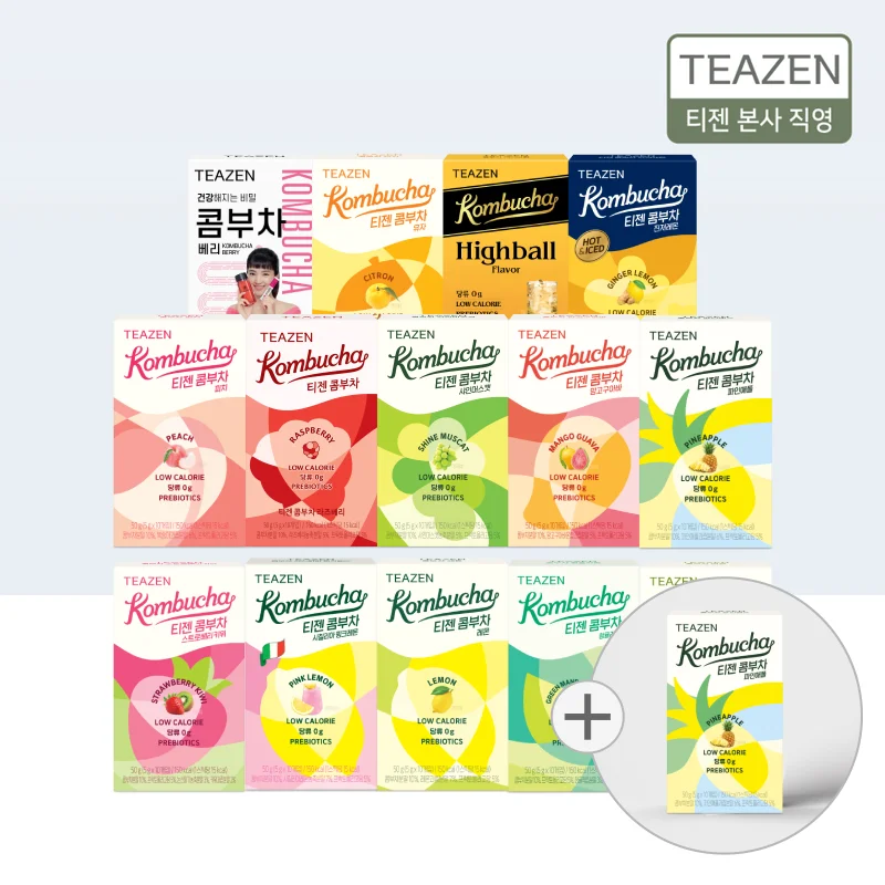 Tizen Kombucha Todos los Sabores 140 Palitos Colección 14 Sabores (+10 Palitos)