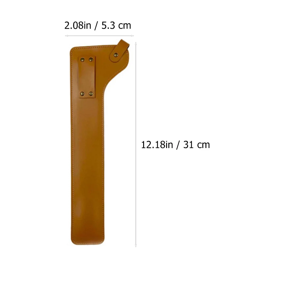 1 قطعة الغطاء الواقي هدية عملية في الهواء الطلق السفر التنزه نزهة أداة براون النار ملقط غطاء حقيبة التخزين في الهواء الطلق #2