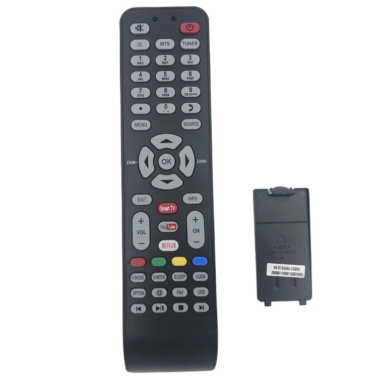 Reemplazo de control remoto para TCL RC199E06-519W49-C005X (06 519W49 C005X) para TCL/HYUNDAI/EKT/HKPro/VISIVO/KALLEY Smart Tv