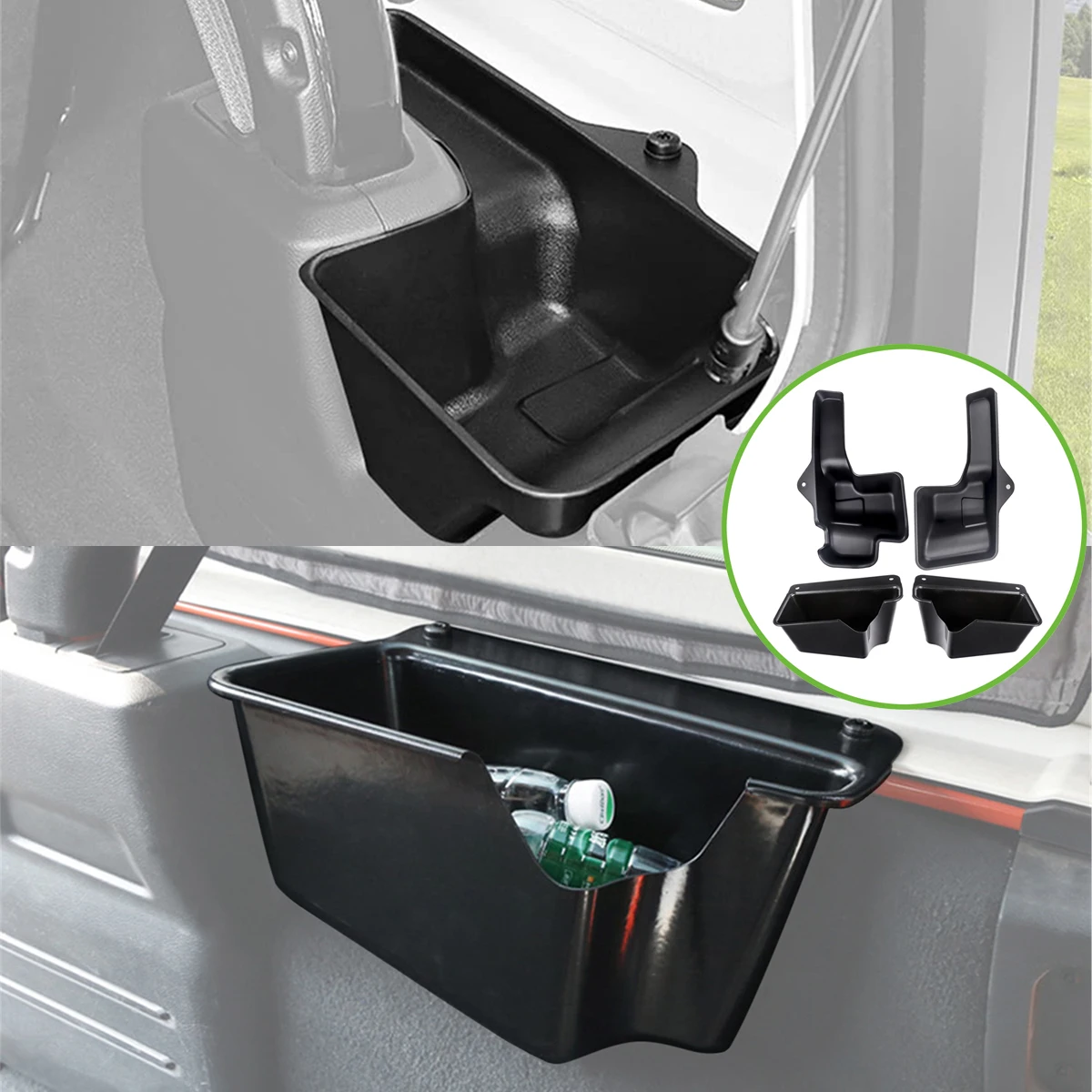 Rear Trunk Storage Box Holder Organizer Tray for Jeep Wrangler JL Gladiator JT 2018 2019 2020 2021 2022 2023 InteriorAccessories