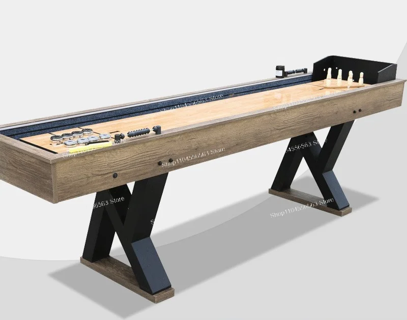 

shuffleboard 2 in 1 Multifunctional LED Bowling Table Indoor Entertainment