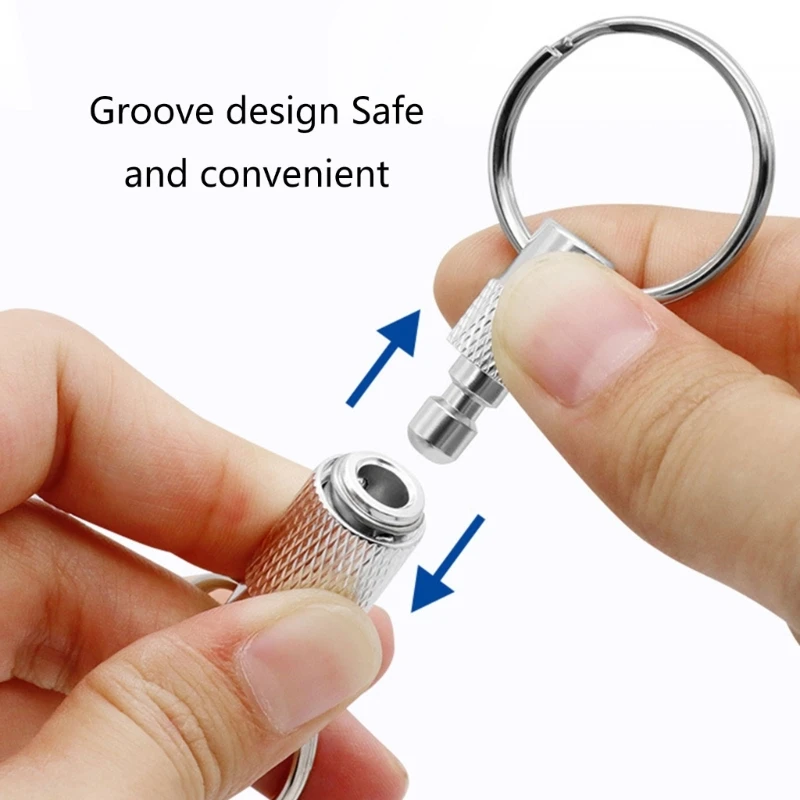Porte-clés ouverts à dégagement rapide, boucle rotative, détachable, pour le Camping en plein air