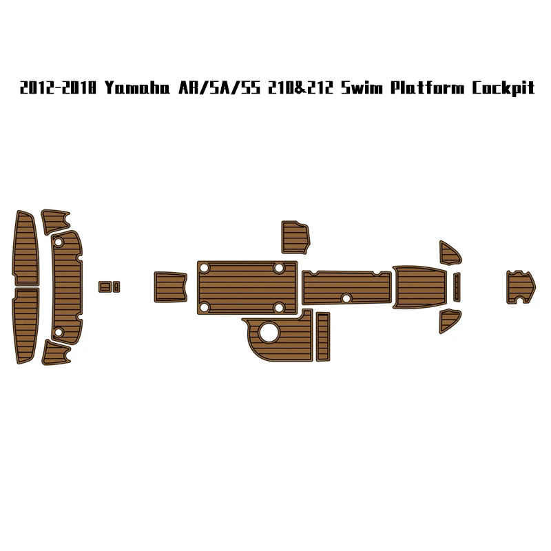 

Custom Eva Foam Pad Jet ski Marine Traction Mats For 2012-2018 Yamaha AR/SA/SS 210&212 Swim Platform Cockpit Boat Accessories