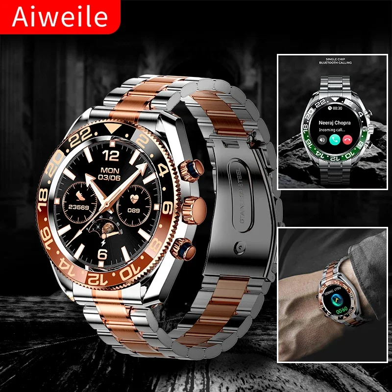 Aiweile-reloj inteligente AW35 para hombre, accesorio de pulsera resistente al agua con llamadas, Bluetooth, Digital, deportivo, estilo coreano,