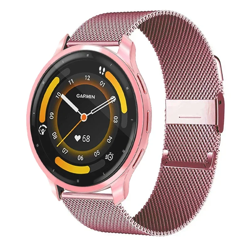 Strap+Case for Garmin Venu 3S 2S Smart Watch Metal Bracelet for Garmin Vivoactive 4 4s Wristband for Garmin venu 3 2 Plus Bands