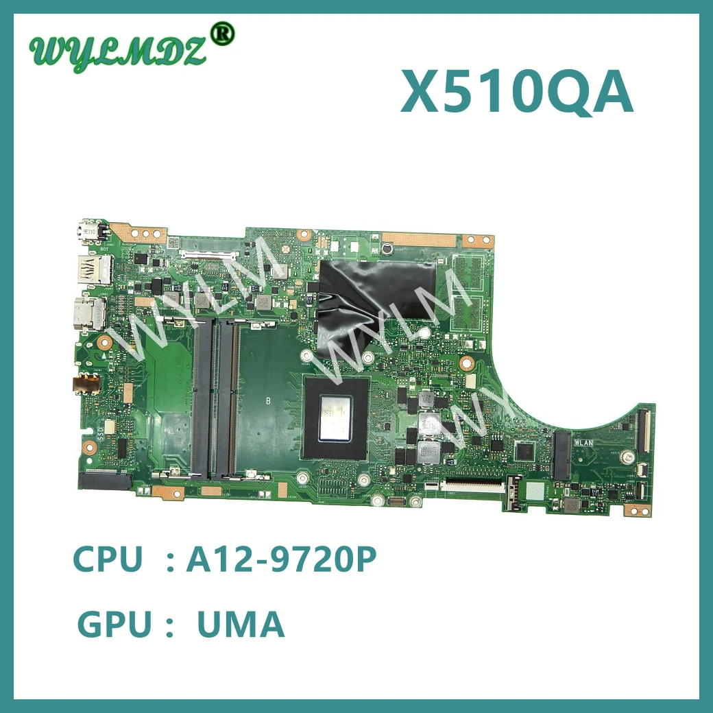 

Протестированная материнская плата для ноутбука X510QA A12-9720P CPU X510QA X510QR X510Q X510