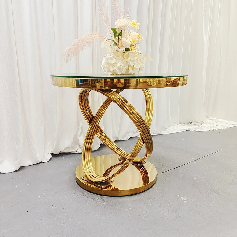 Meubles de table à dessert de restaurant de mariage de luxe moderne nouveau