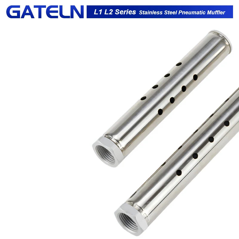 L1 L2 Type Environmentally Friendly Stainless Steel Muffler Pneumatic Automation Equipment Grinder Exhaust Noise Reduction