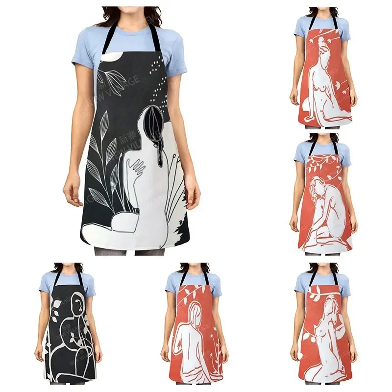 Aesthetic Women kitchen apron kids original Children Waterproof girl fashionable custom princess man waiter work apron oil proof