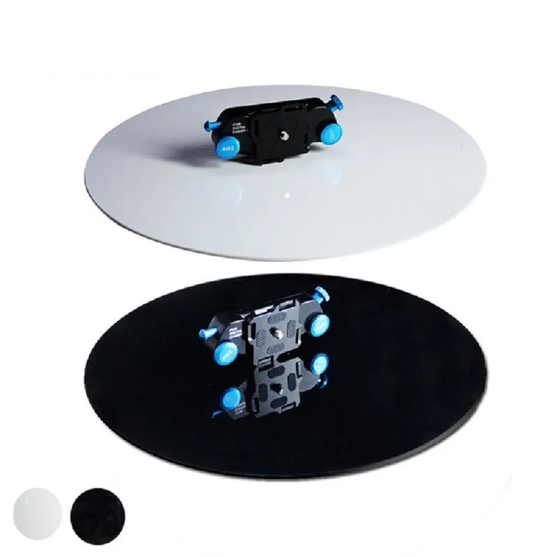 Black/white Acrylic Reflection Plate Circular Professional Photography Plate Product Photo Background Diameter 300mm