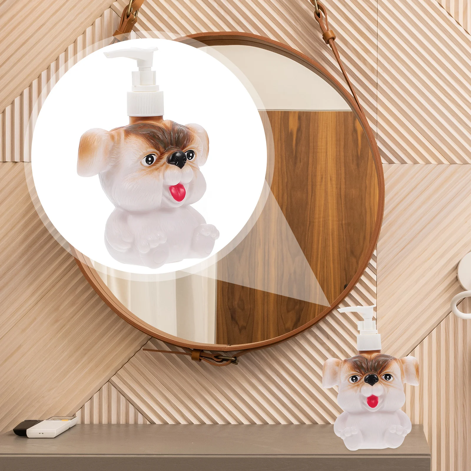 

1pc Portable Lotion Animal Shaped Refillable Liquid Container For Travel Bathroom Hotel Use Pressing Bottle Sub Bottle