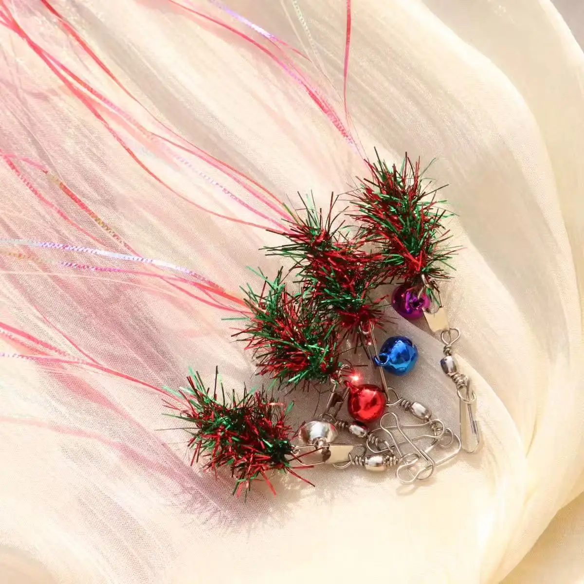 3 stücke/2 stücke Zufällige farbe Weihnachten Ersetzen Kopf Shell Mit Katze Teaser Katze Spielzeug Interaktive Haustier Spielzeug