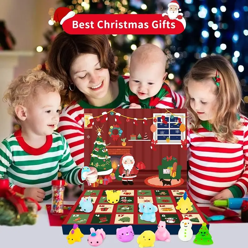 24pcs Fidget Toys Advent Calendar Surprise Christmas Gift Box Anti-stress 2023 Novelty Gifts Advent Calendar Christmas Gifts