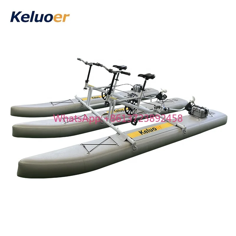 

Outdoor Double People Electric Inflatable PVC Pontoon Water SUP Board Bicycle for Aquatic Park