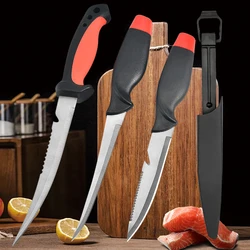 Multipurpose Sharp Boning Knife Butchering Cleaver Stainless Steel Fish Knife Fish Killing Scraping Knife Kitchen Accessories