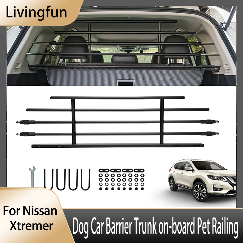 

Livingfun For Nissan Xtremer 2022 Dog Car Barrier Trunk on-board Pet Railing Nissan Parts on-board Car Barrier 2023 Accessor