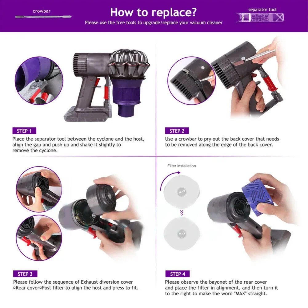 

Абсолютно новая задняя крышка двигателя, задний фильтр, аксессуары премиум-класса для пылесосов DC61, DC62, DC74, легко снимаемые, идеально подходят для установки.