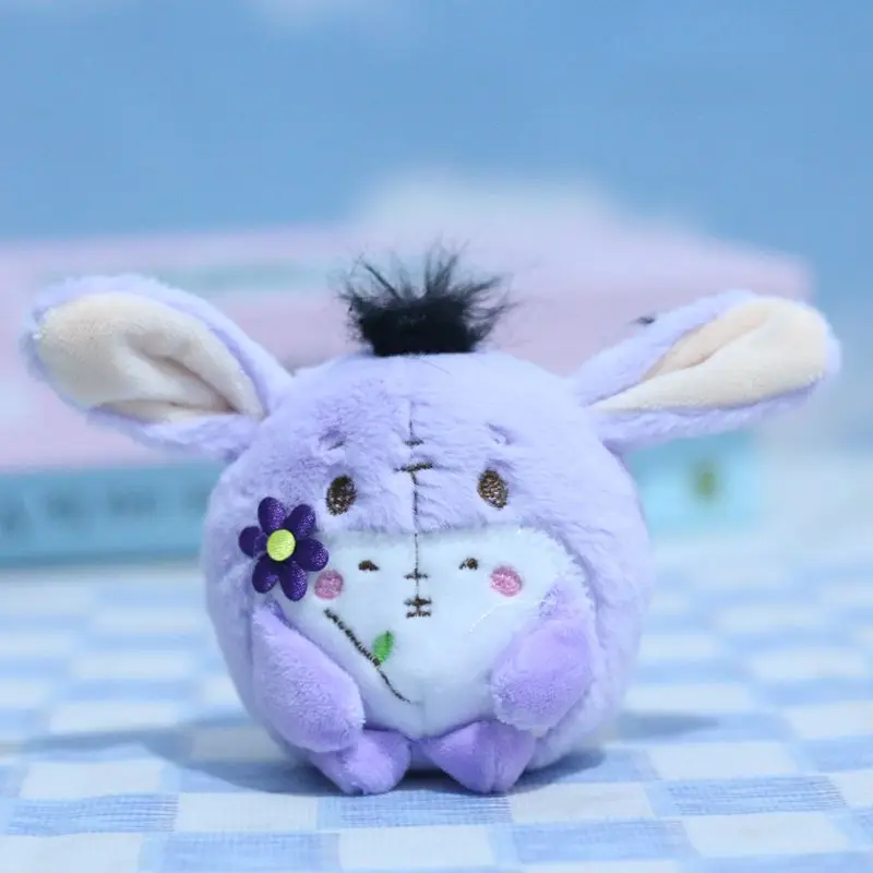 ديزني ويني ذا بوه غرزة خنزير صغير Eeyore احتضان زهرة سلسلة ألعاب من القطيفة لطيف الكرتون دمية محشوة وسادة عيد الميلاد هدية عيد الميلاد #2