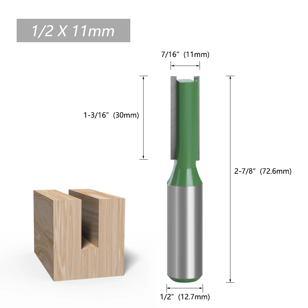 LAVIE Fräser 1/2 Schaft Hartmetall Gerader Fräser zum Nuten Eignet sich für DIY & Professionelle Holzbearbeitung – Detail 8
