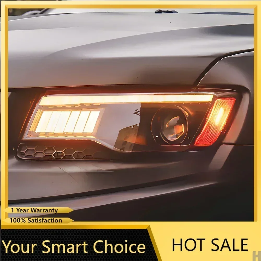 

Upgraded Car Front Lamps for Jeep Grand Cherokee 2014-2021 Auto LED Headlight Assembly Bifocal Lens Style Hot Sale Accessories