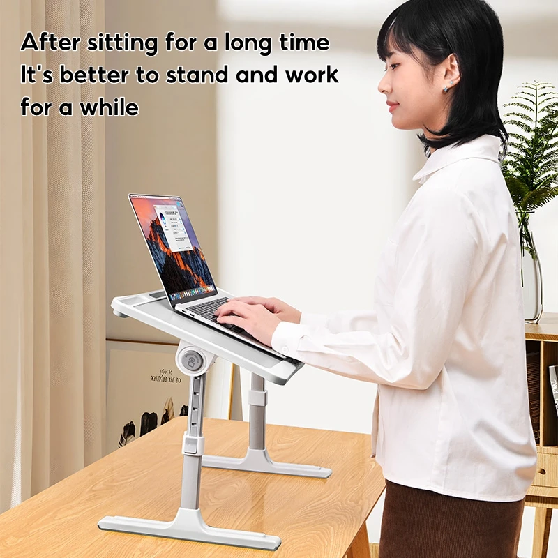 Eary Foldable Book Stand for Reading Desk Height Angle Adjustable Laptop Holder for Bed Portable Stand Gifts for Kids Friends