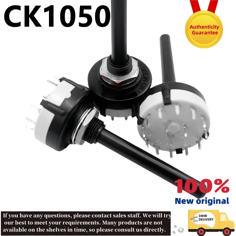 

New original silver-plated rotary switch LORLIN-UK CK1050 knob 0-band switch 2-dollar 6-position