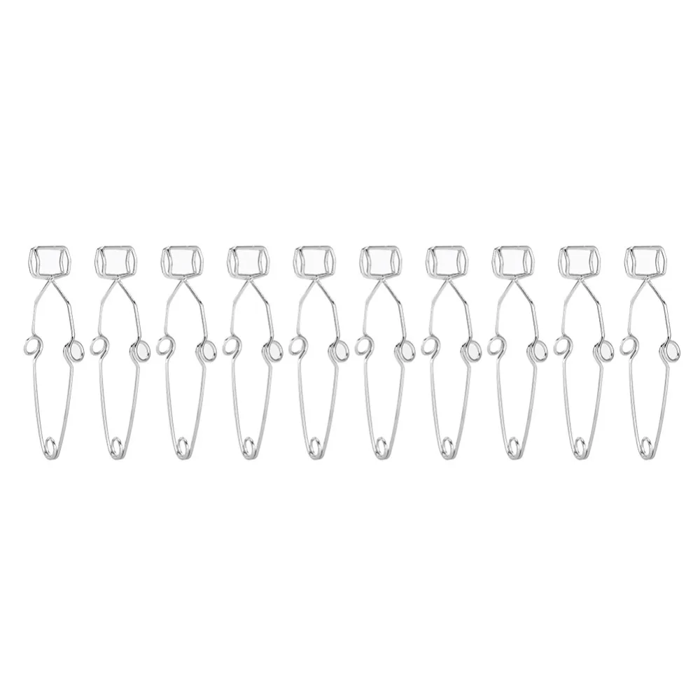 10Pcs Metal Made Test Tube Clamp Large Size Handheld Type Metal Test Tube Holder Spring Loaded Lightweight Centrifuge Tube Clamp