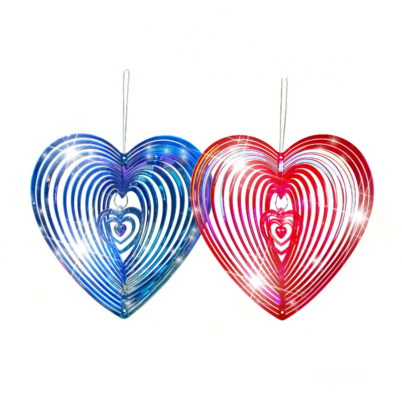 

Art Heart Wind Spinner Yard Art Beating Heart Wind Spinner Garden Decoration