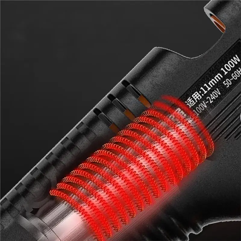 A04G-Industrial Grade 180℃ Hot Melt Glue Gun 11Mm Electric DIY Handmade Small Glue Gun Household Repair Tool A EU Plug