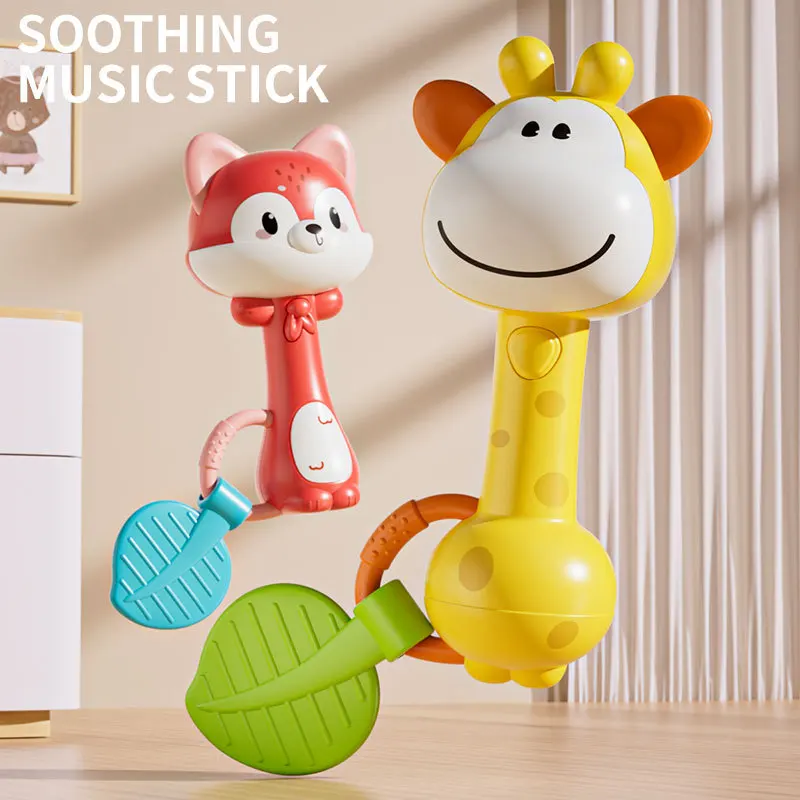 Music Soothing Rattles for Infants And Toddlers Chewable Baby Toys That Enhance Grip And Sensory Skills Fun Playtime Comforters