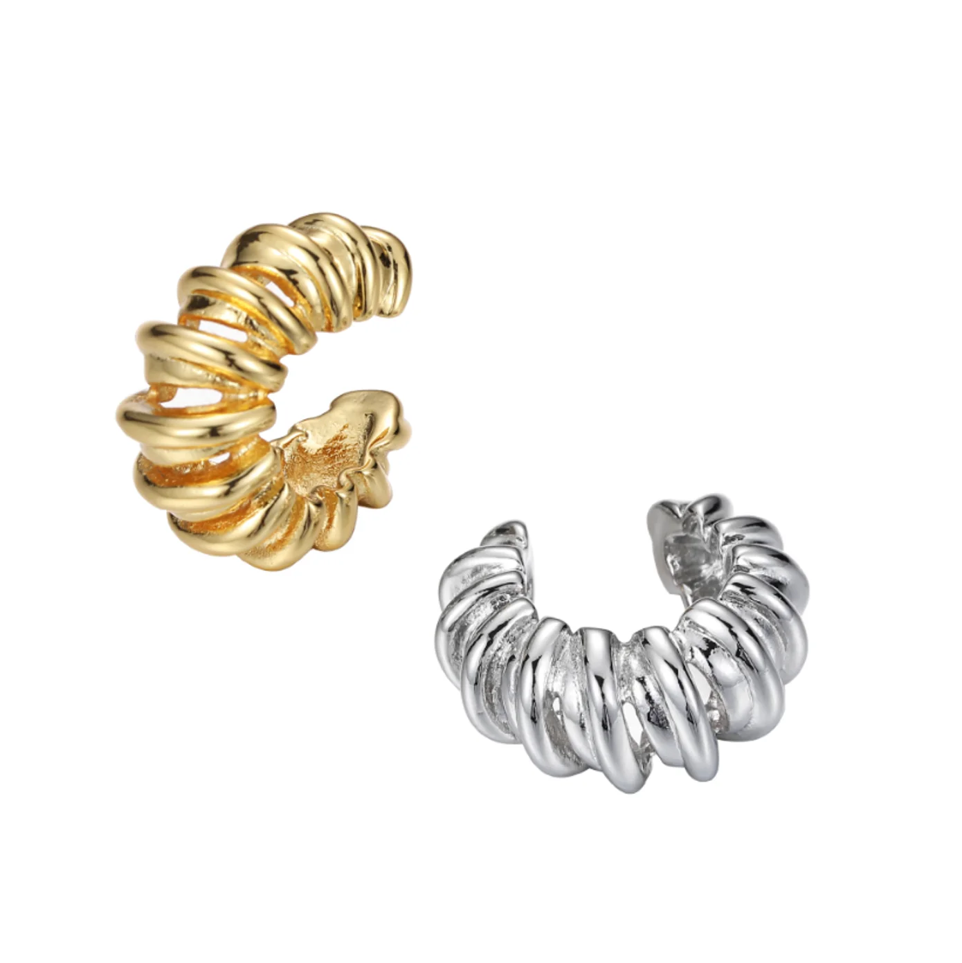 2022 new trend Copper plated Single ear bone clip simple hanging Earrings for women Fashion Jewelry