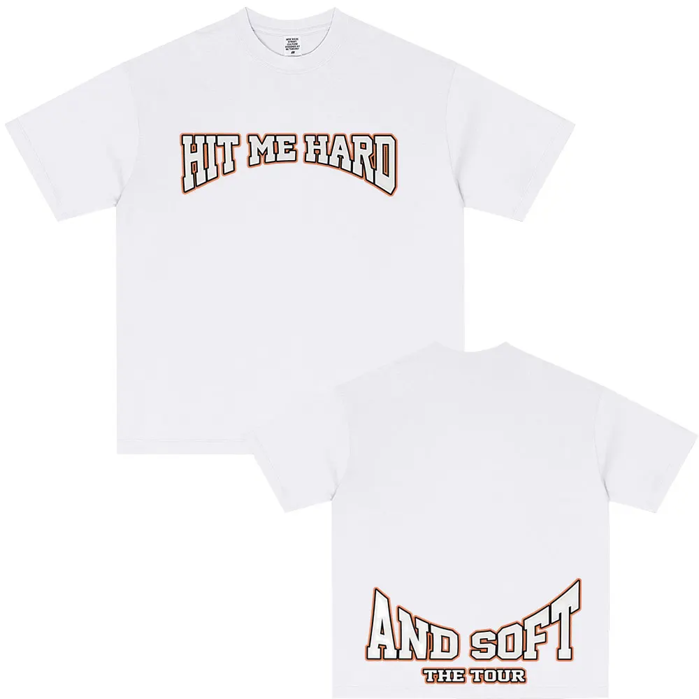 

Hit Me Hard and Soft Tour 2025 Hot Sale Fan T Shirt Men Women Fashion Pop Music T-shirts Casual Oversized Short Sleeve T-shirt