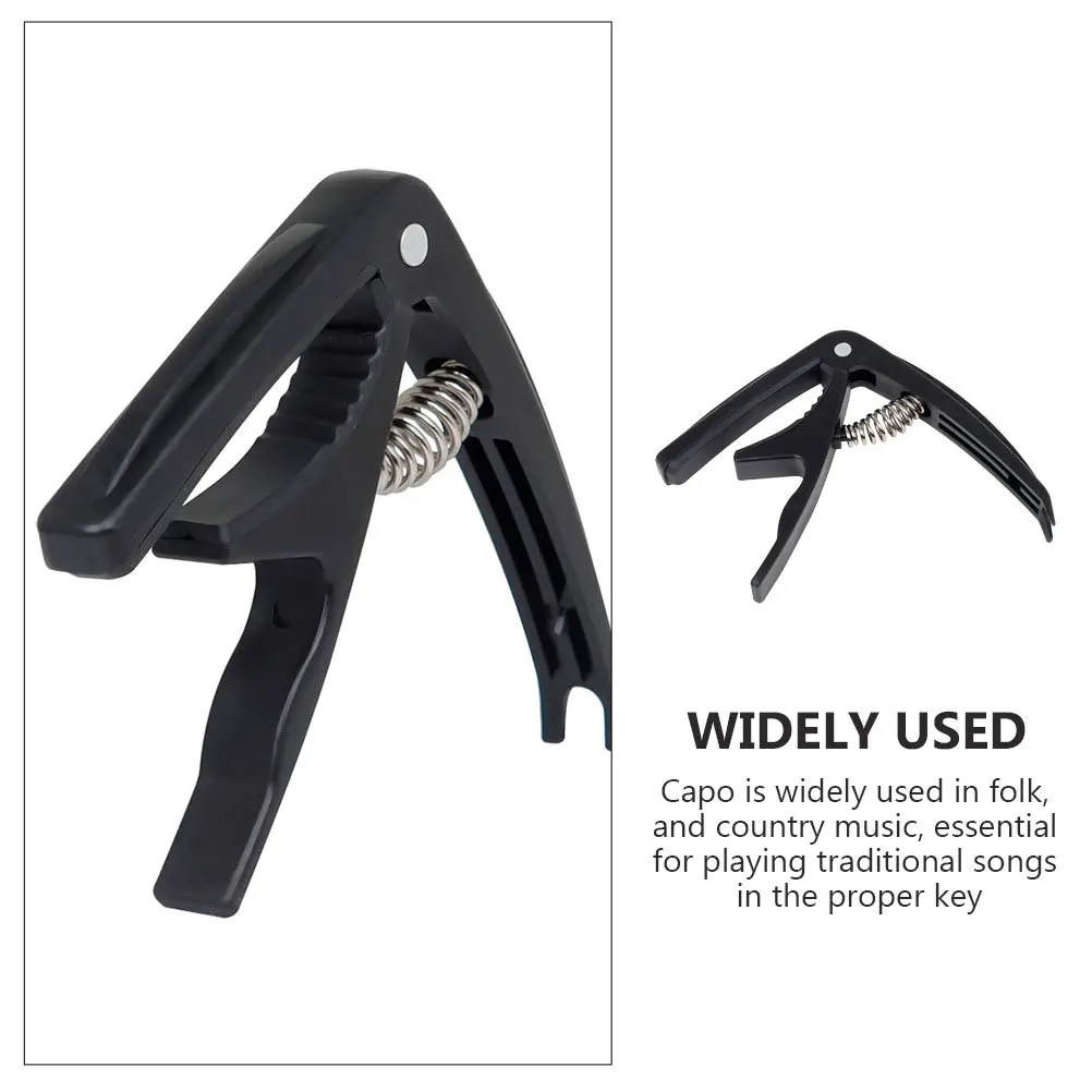 

Guitar Capo For Acoustic Electric String Guitars Adjustable Spring Tension Even Pressure One Hand Operation Folk Country