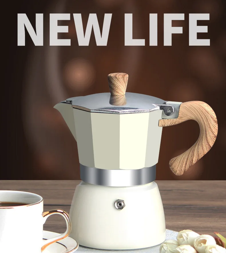 YJQ household coffee maker hand brewed espresso coffee extractor 6 person electric stove - view 5