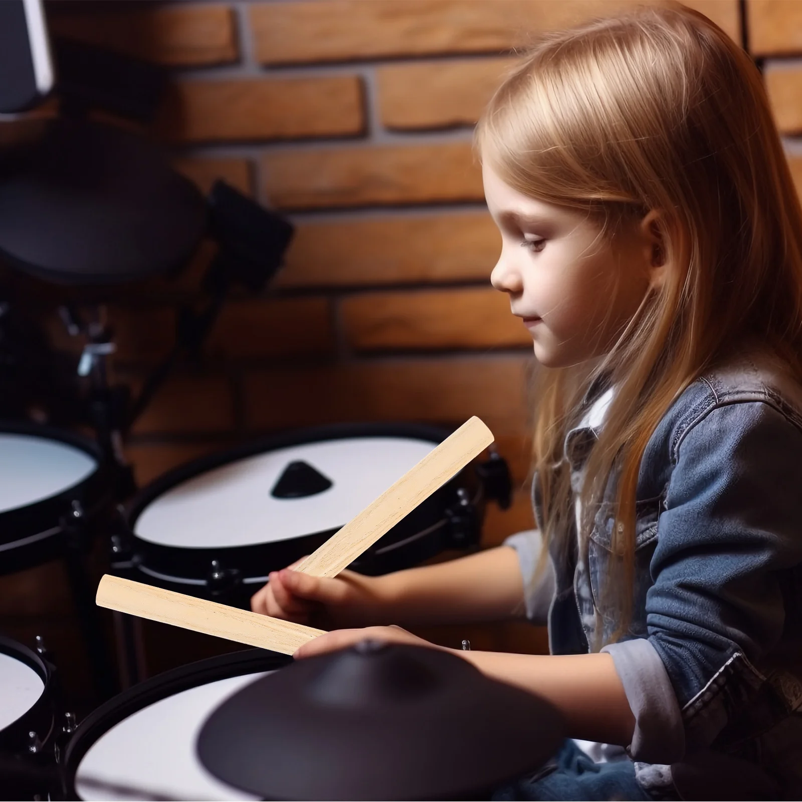 

Wooden Drumsticks Medium Length for Kids Adults Beginner Snare Bass Drum Practice Rhythm Percussion Sticks Drumsticks for Adults