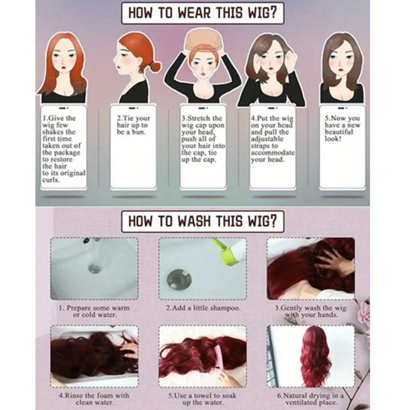 2026 Film Kinder Mädchen Cosplay Perücke Mira Rumi Zoey Lila Schwarz Rot Langes Haar Halloween Cosplay Requisiten