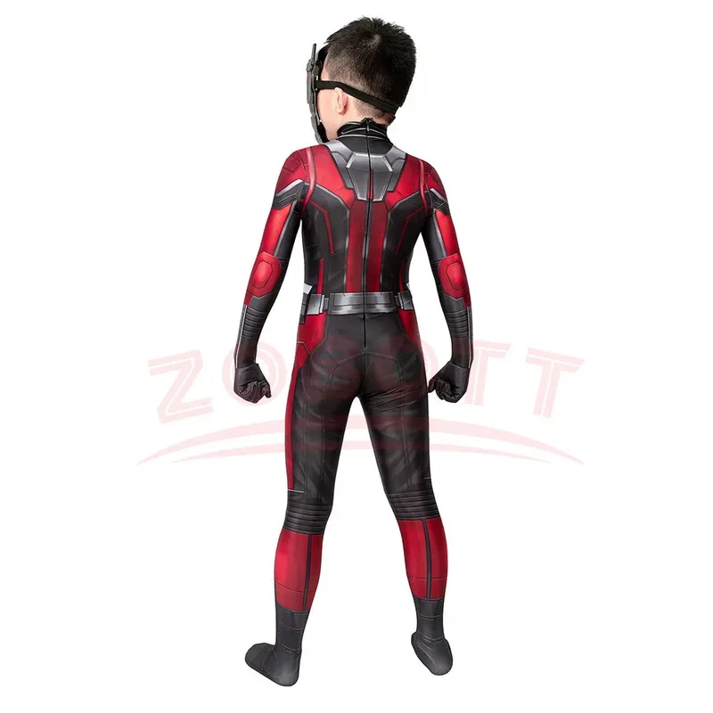 l2025l هالوين خارقة النمل كوس رجل زي الكبار الاطفال كوانتومانيا تأثيري Antman والدبور قناع الهالوين بذلة Bodysu