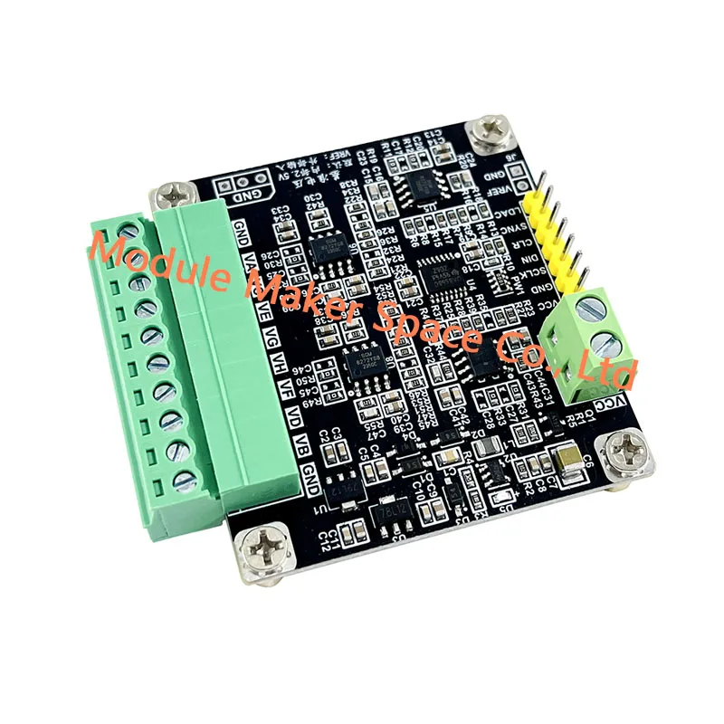 DAC8568 8-Channel 16-Bit High Precision DAC Module ±10V Adjustable Output SPI Interface Industrial Grade