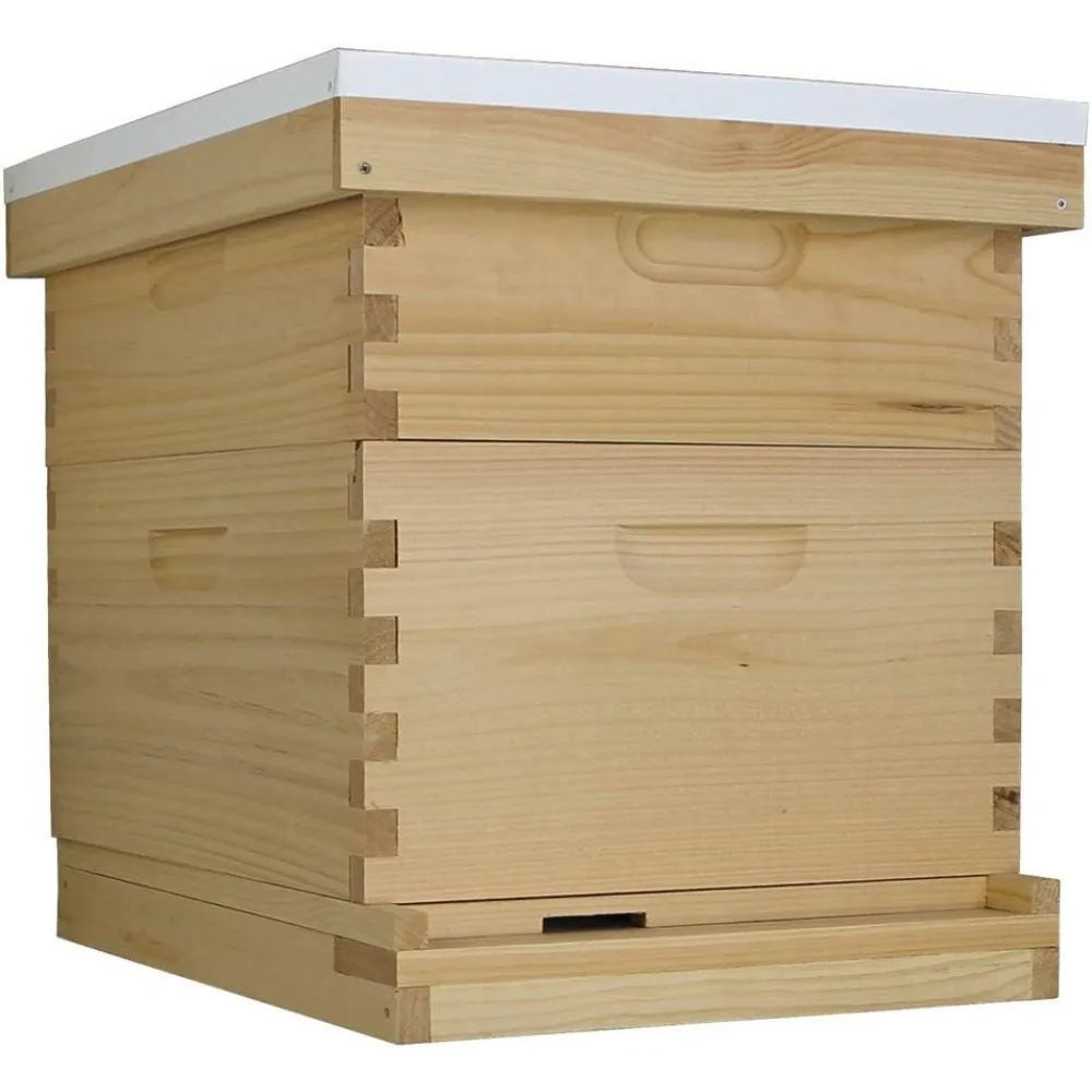 

Сделано в США Стартовый пчелиный улей в комплекте для меда с рамами и основаниями 10, рама