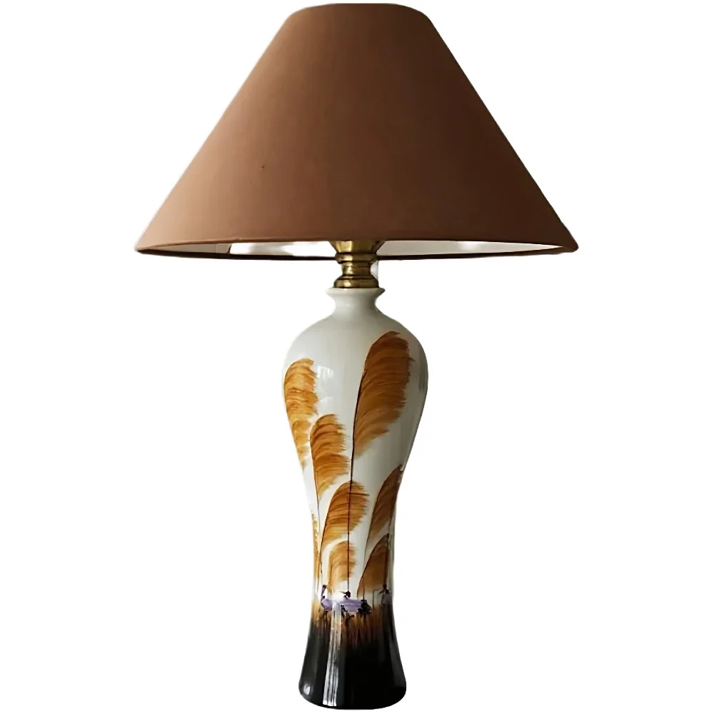Bedside New Guofeng Table Lamp New Oriental Culture Living Room Study Intelligent Remote Control Table Lamp