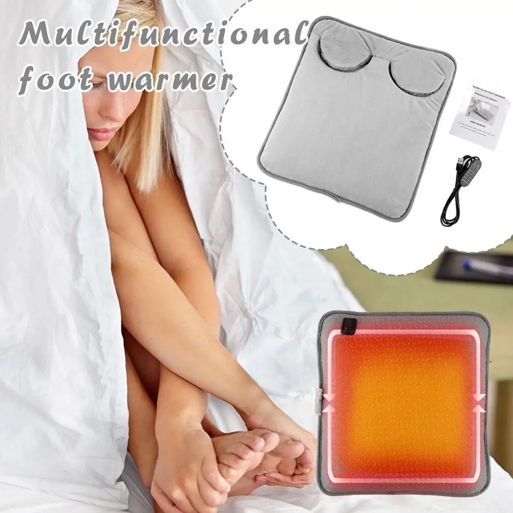 

Winter Electric Foot Heating Pad Electric Warm Mat Household Soft Plush Warm Blanket Multi Functional Foot Warming Mat Office