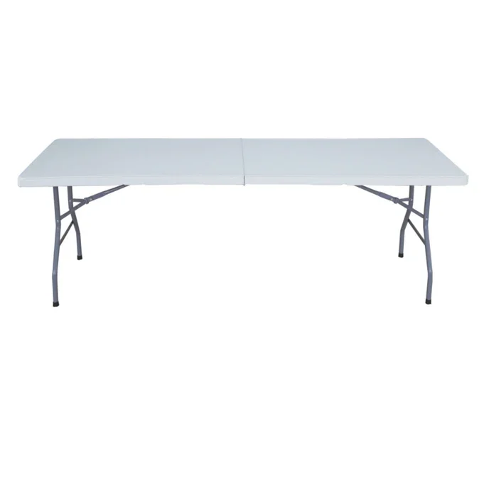 

Light Weight 244Cm Rectangle HDPE Plastic Folding Table on Sale