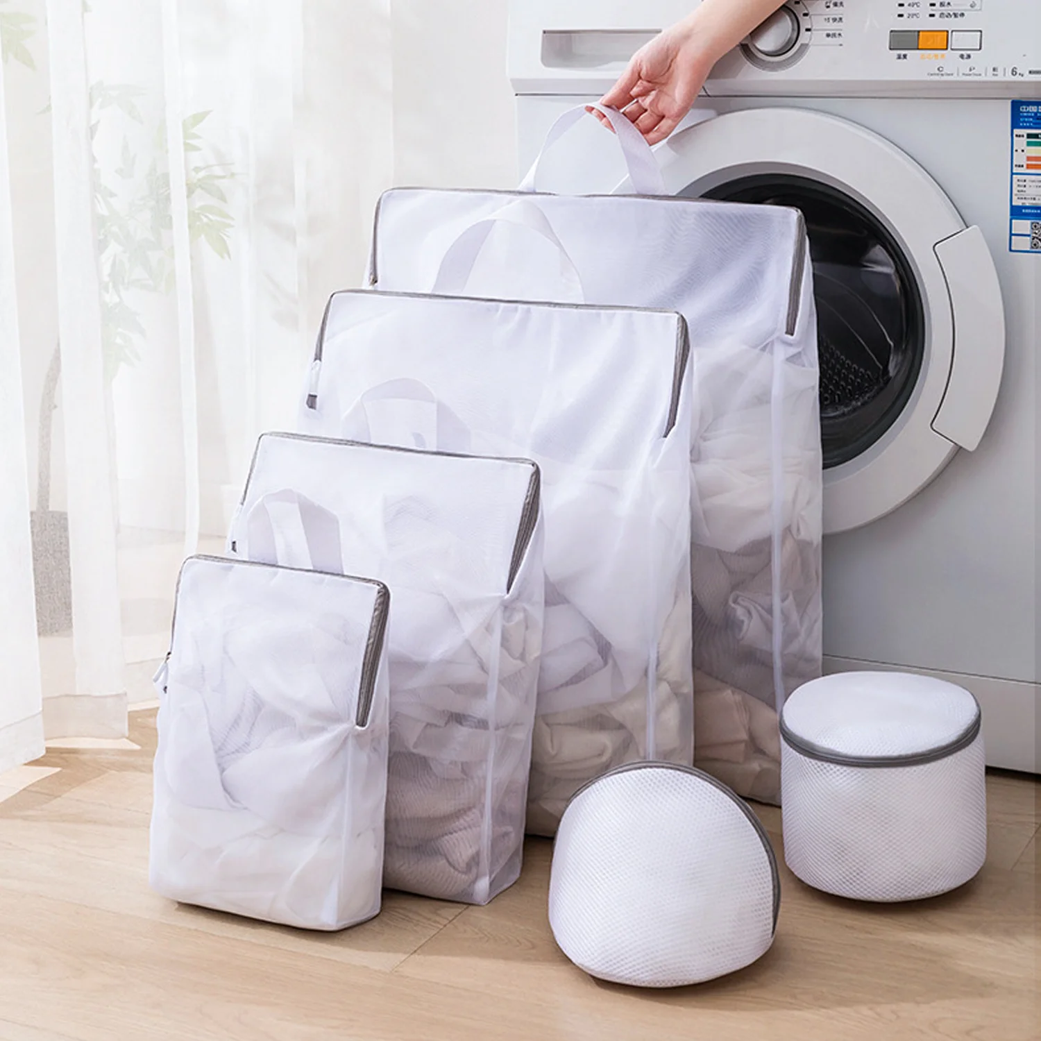 3D Durable Honeycomb Laundry Hand Wash Bags for Clothing Socks Lingerie Underwear Care Washing Machine Travel Storage Organizer