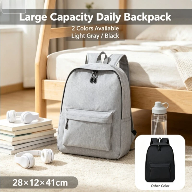 New Style Backpack for Students, Large Capacity Travel Rucksack for Men Women, Fashion College School Bag
