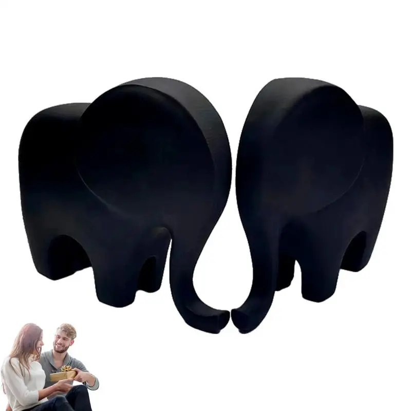 

Couple Elephant Resin Craft Animal Couple Figurines Resin Elephant Loving Sculpture Elephant Sculpture Decor For Couples Garden